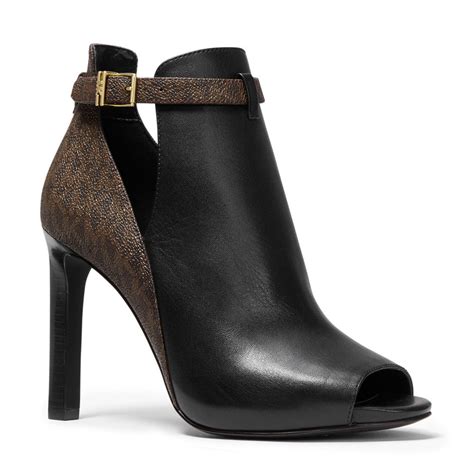 ankle boots michael kors mit silbernen absatz|michael kors outlet kara bootie.